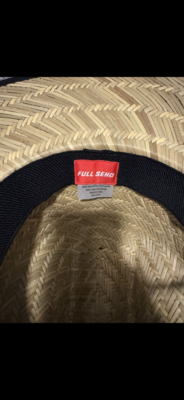Full Send Happy dad straw hat Size ONE SIZE - 3 Thumbnail
