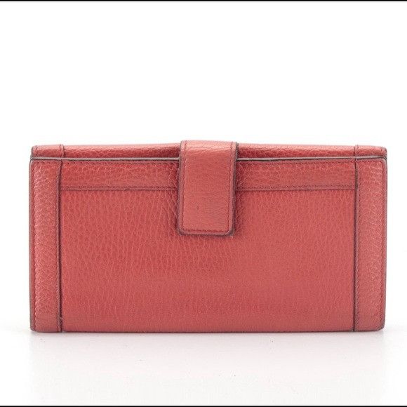 Gucci Charmy Red Leather Wallet