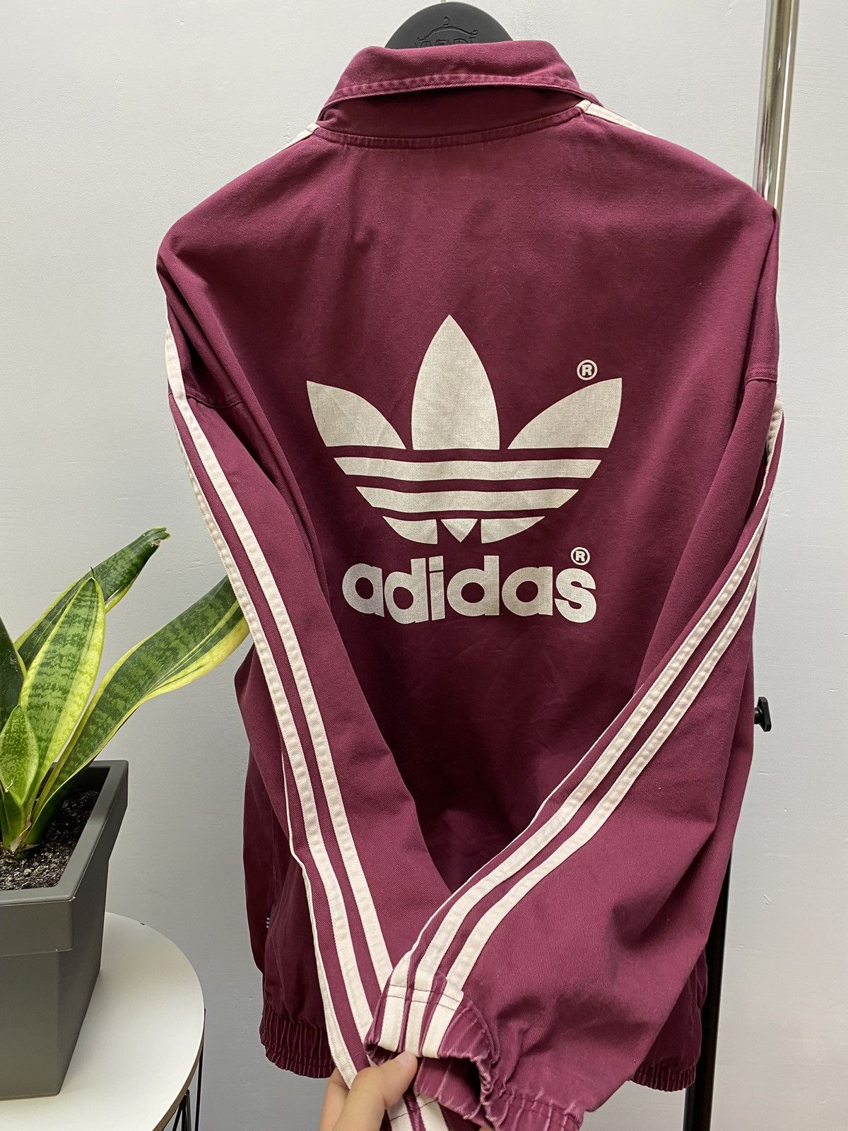Adidas × Vintage Vintage Adidas Jacket Baggy Big Logo Cotton Y2K 80s Size US L / EU 52-54 / 3 - 20 Thumbnail