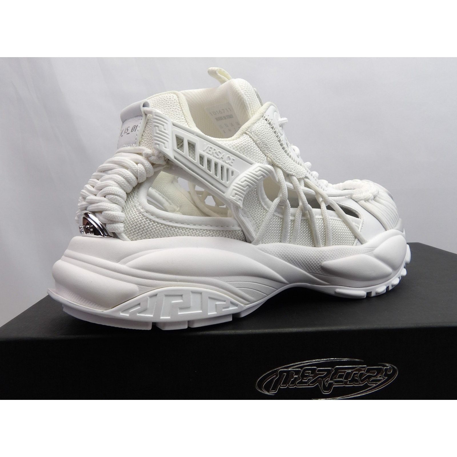 Versace VERSACE SKI FI MERCURY WHITE LEATHER PLATFORM SNEAKERS 45 IT Size US 12 / EU 45 - 9 Thumbnail