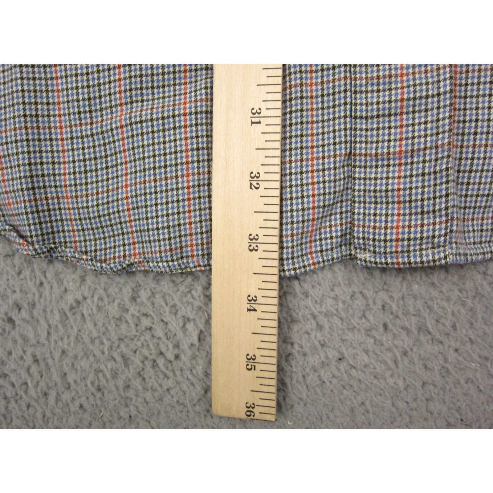 Tommy Hilfiger VINTAGE Tommy Hilfiger Shirt Adult XL Blue Houndstooth Crest 90s Men Size US XL / EU 56 / 4 - 7 Thumbnail