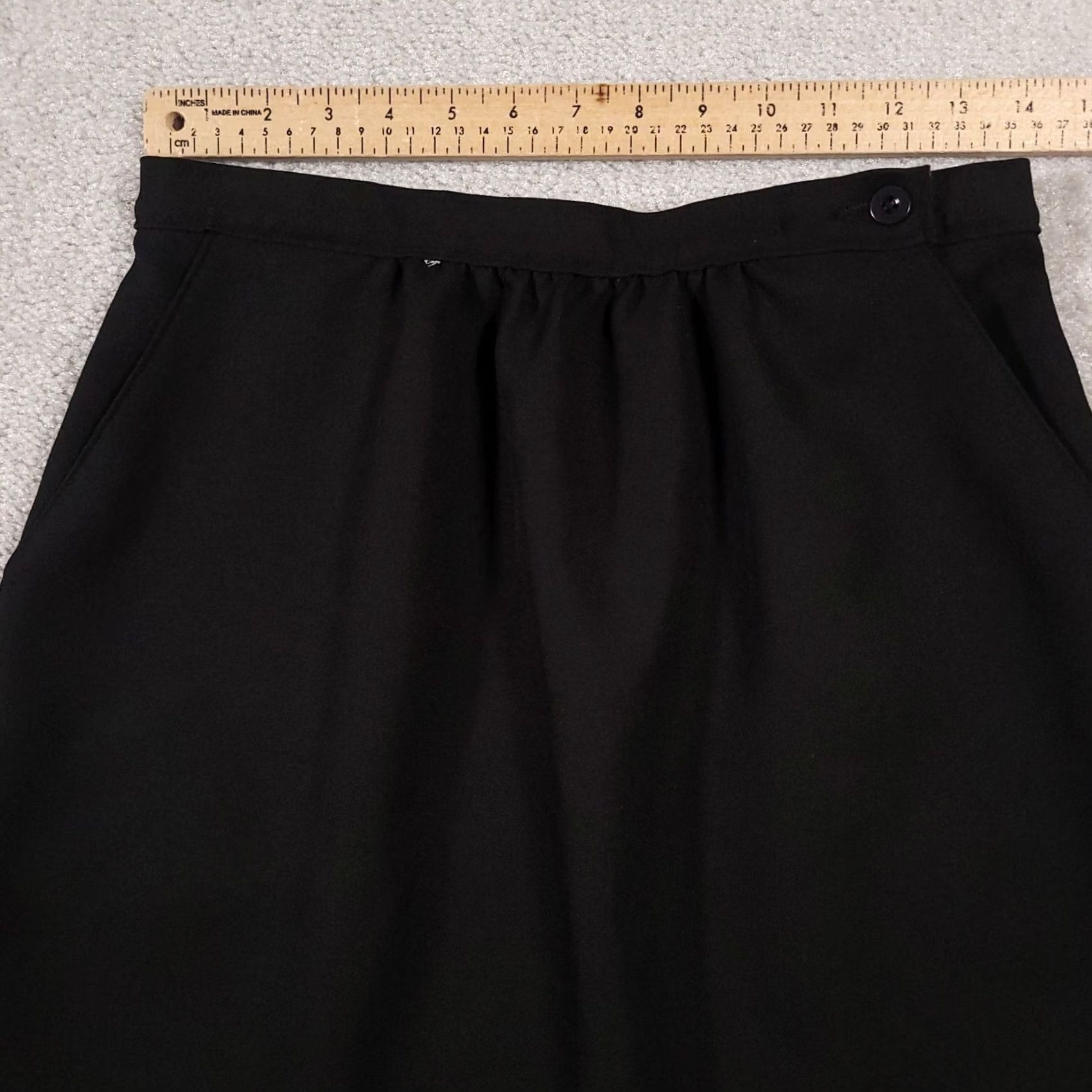 Vintage VINTAGE JC Penny Skirt Women's 14 Black Pockets 80s 90s Made In USA Size 36" / US 14 / IT 50 - 5 Thumbnail