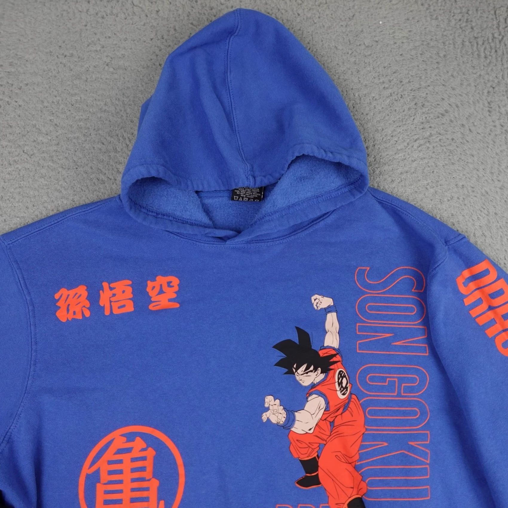Vintage Dragon Ball Z Hoodie Mens M Blue Black Son Goku Graphic Pullover DBZ Anime Size US M / EU 48-50 / 2 - 3 Thumbnail