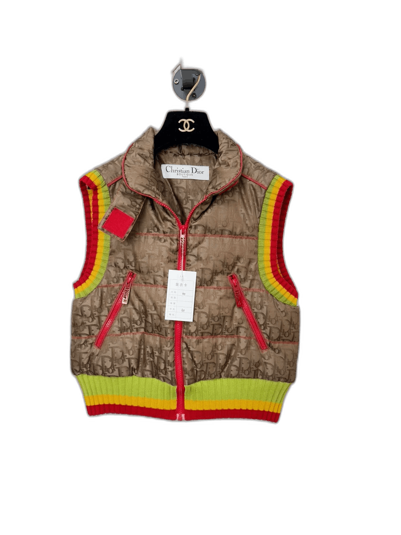 Dior Dior Down Vest with Colorful Trim Size M / US 6-8 / IT 42-44 - 1 Thumbnail