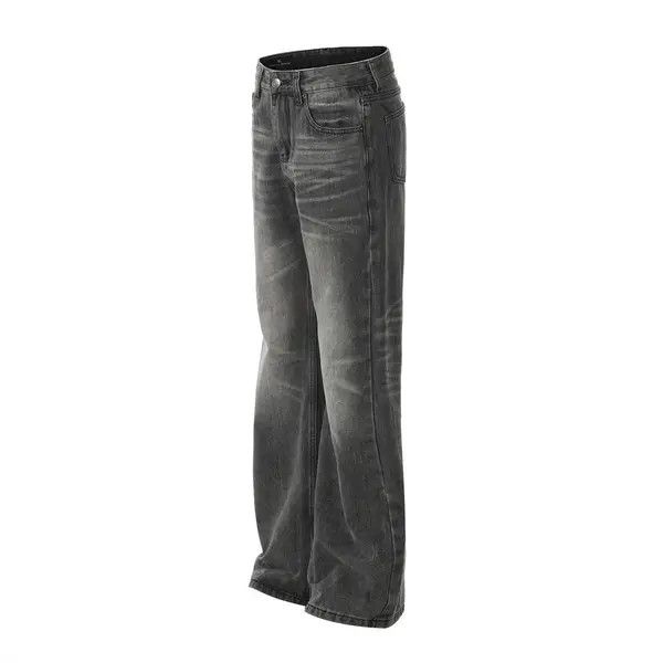 Japanese Brand Punk retro washed gradient straight men's distressed jeans Size US 32 / EU 48 - 2 Thumbnail