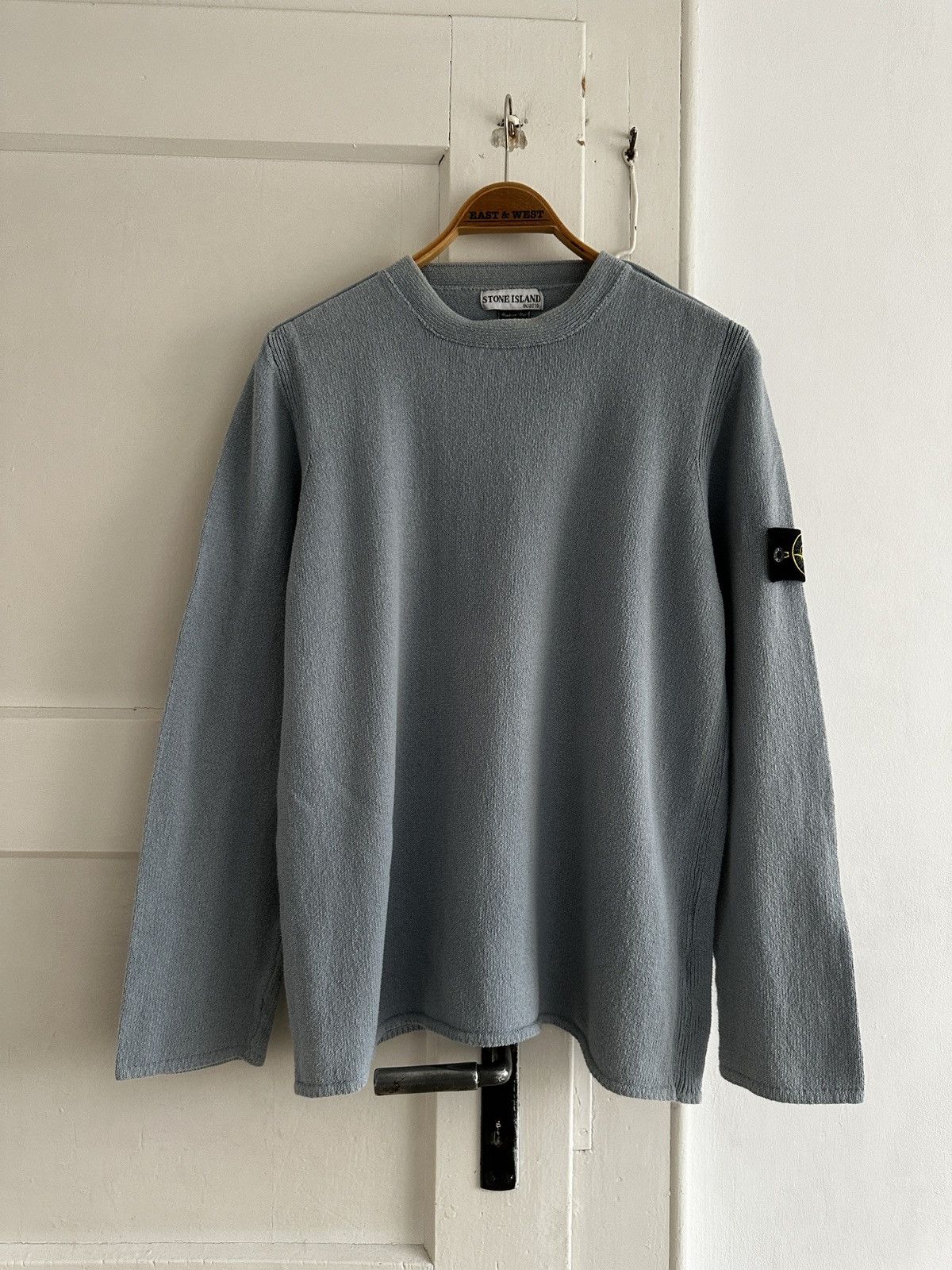 image of Stone Island X Vintage X Sweater X Highend in Baby Blue, Men's (Size XL)