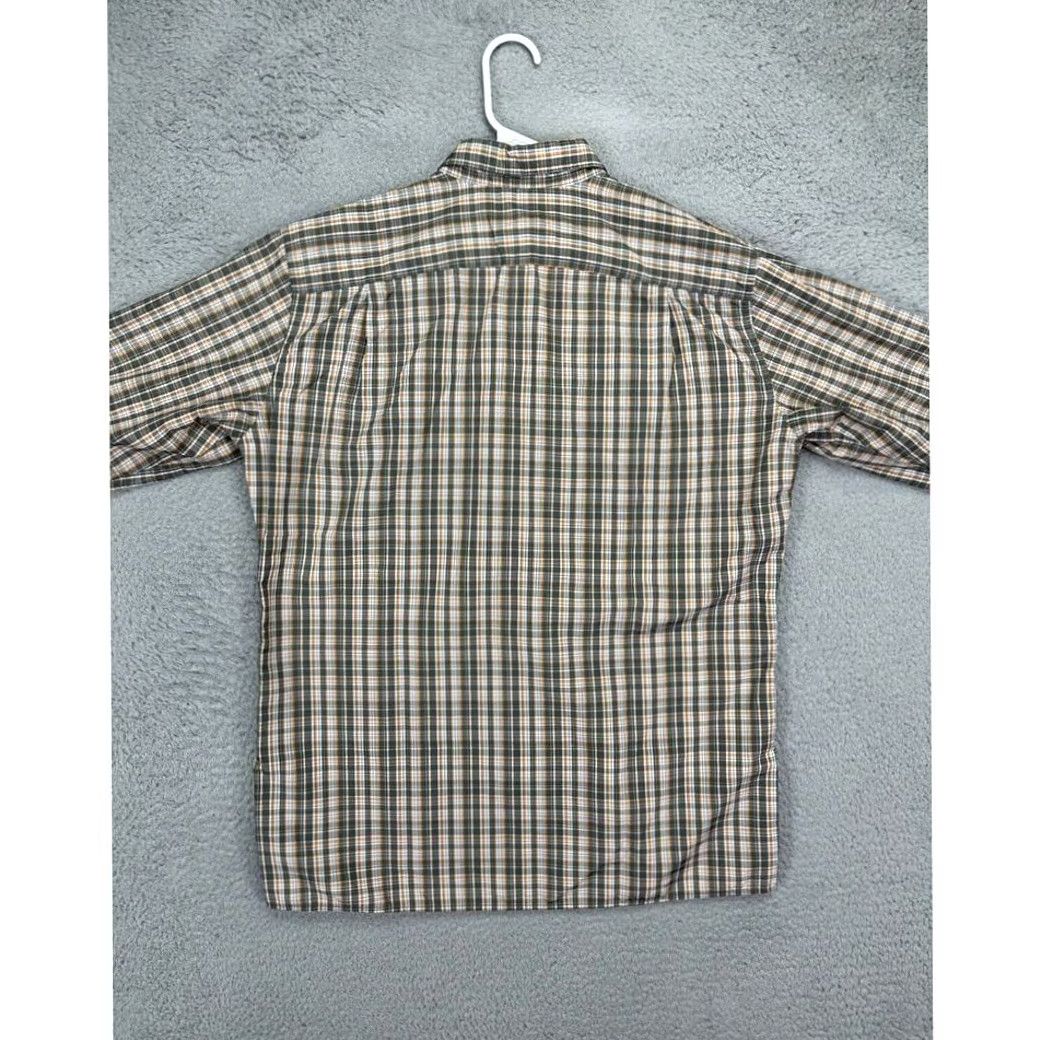 Eddie Bauer Eddie Bauer Button Up Shirt Mens Medium Green Plaid Nylon Blend Hiking Outdoor Shirt Size US M / EU 48-50 / 2 - 2 Thumbnail