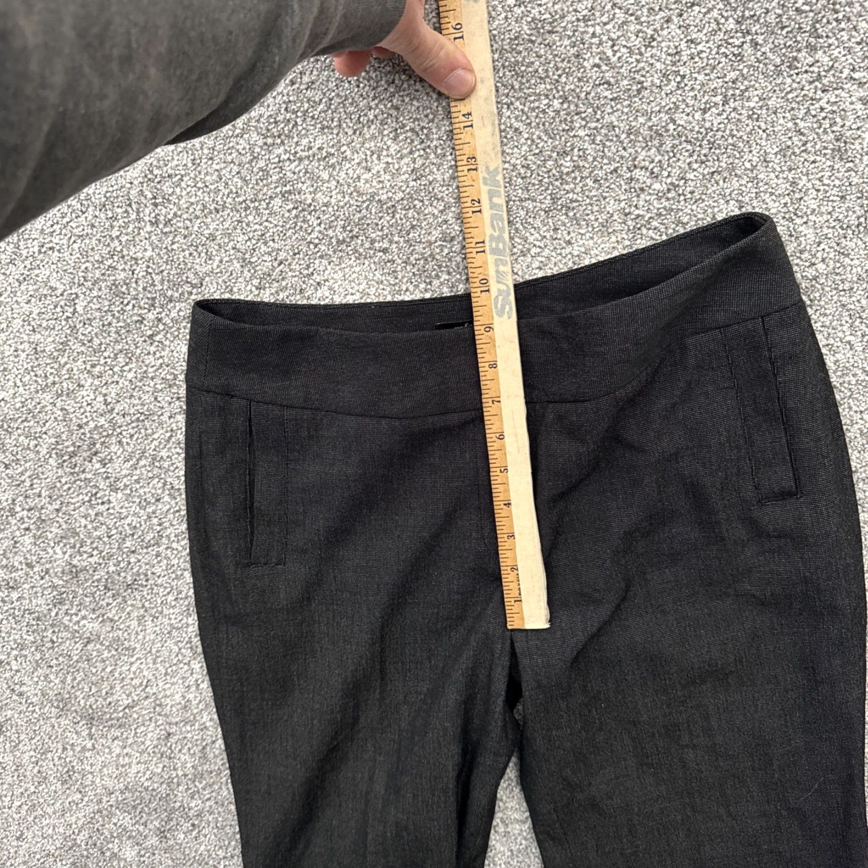 Vintage Rafaella Pants Women Size 8 Office Minimalist Straight Career Workwear Trousers Dress Pants Gray 62% Polyester, 33% Rayon, 5% Spandex Women Size 30" / US 8 / IT 44 - 5 Thumbnail