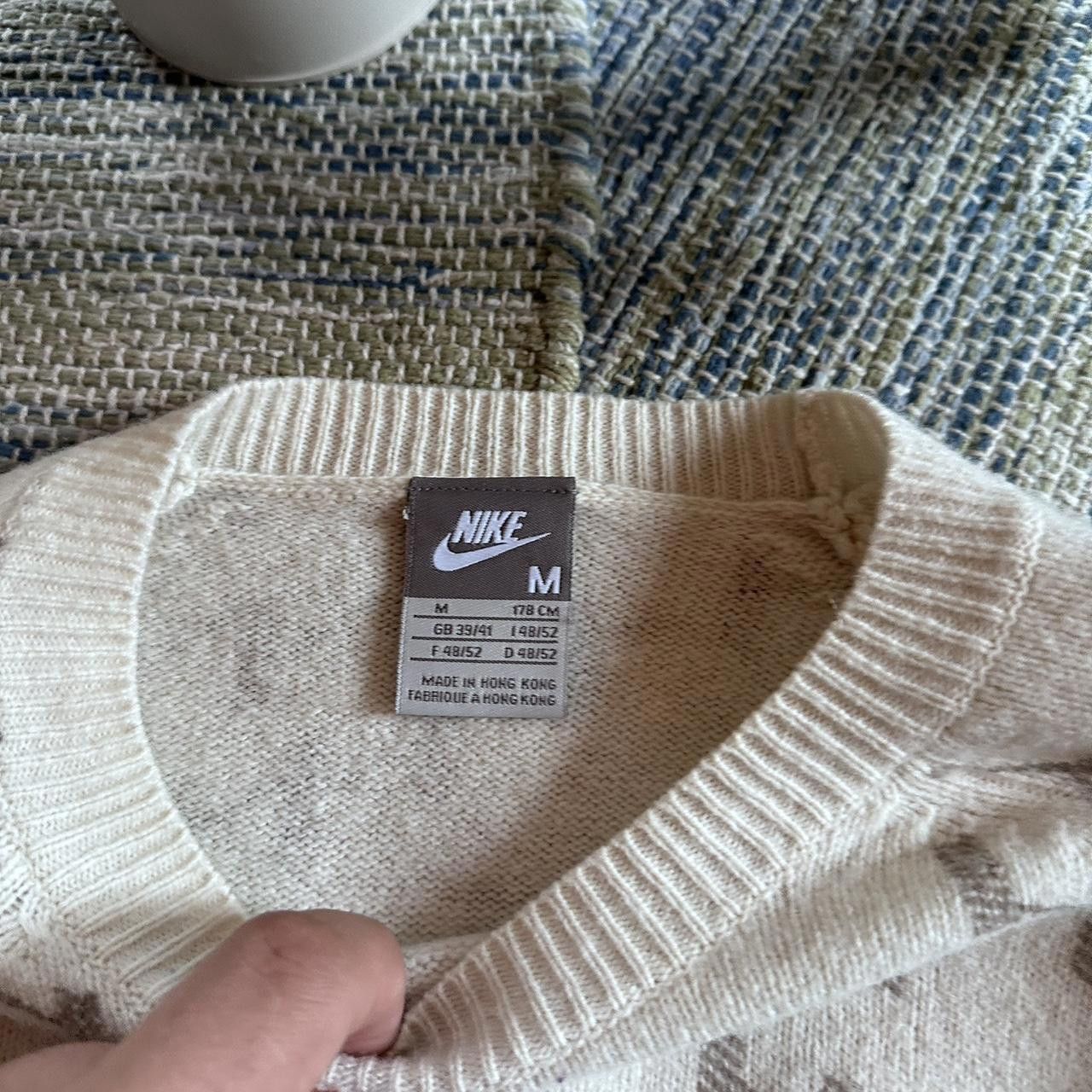 Nike Vintage Y2K Nike Swoosh Logo Knitted Jumper Size US M / EU 48-50 / 2 - 4 Thumbnail
