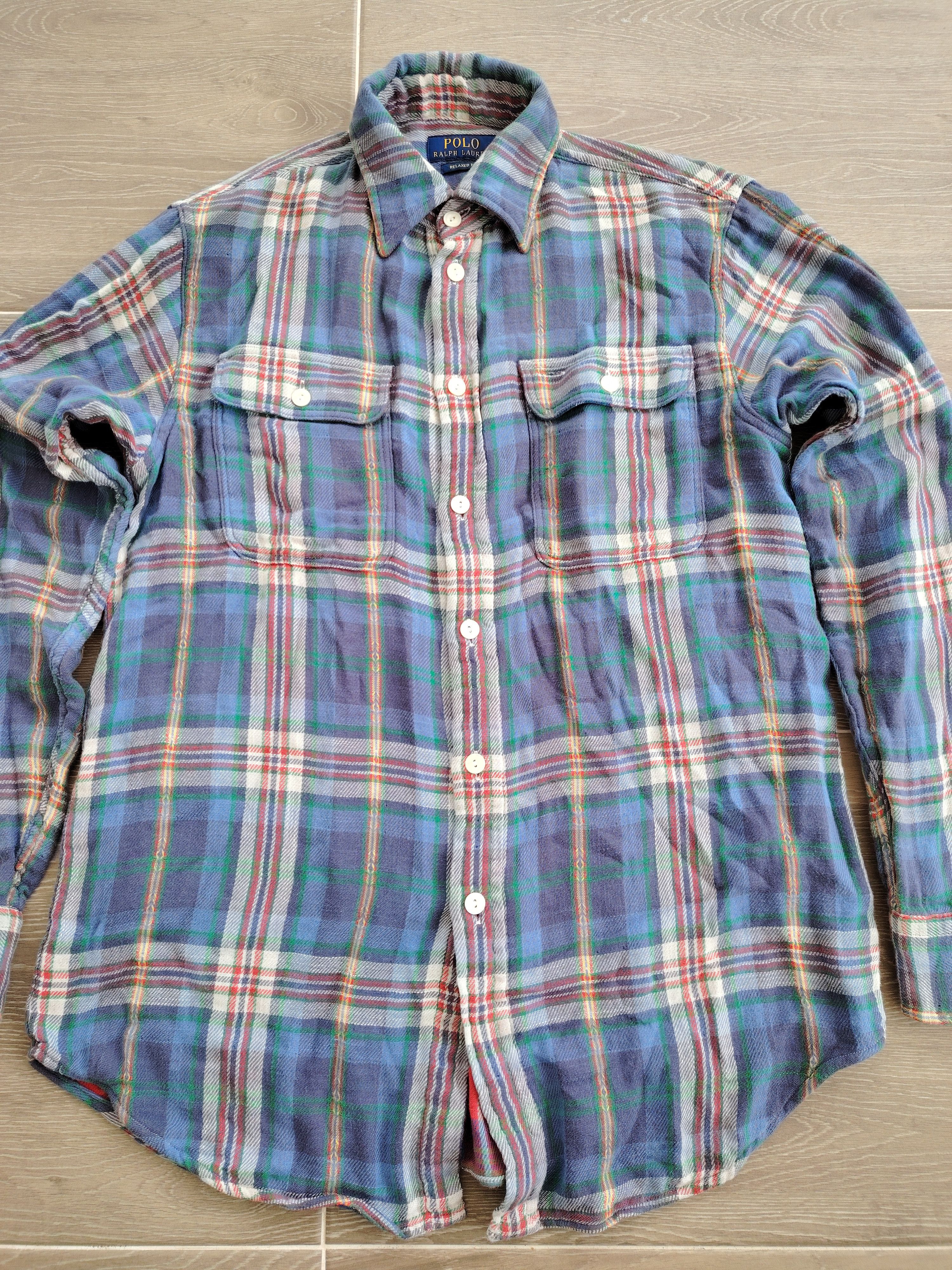 Polo Ralph Lauren Vintage Polo Ralph Lauren Reversible Flannel Shirt Size US M / EU 48-50 / 2 - 5 Thumbnail