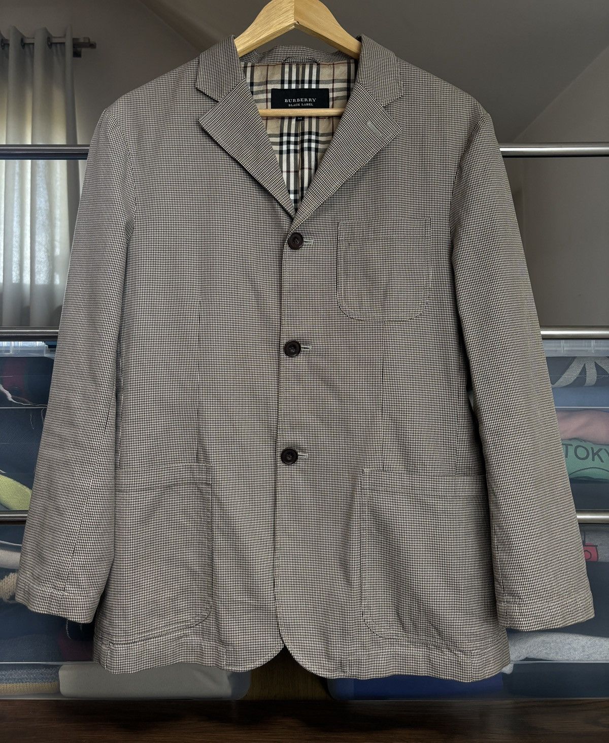 Burberry Burberry Black Label Houndstooth Blazer Jacket Size M / US 6-8 / IT 42-44 - 1 Thumbnail