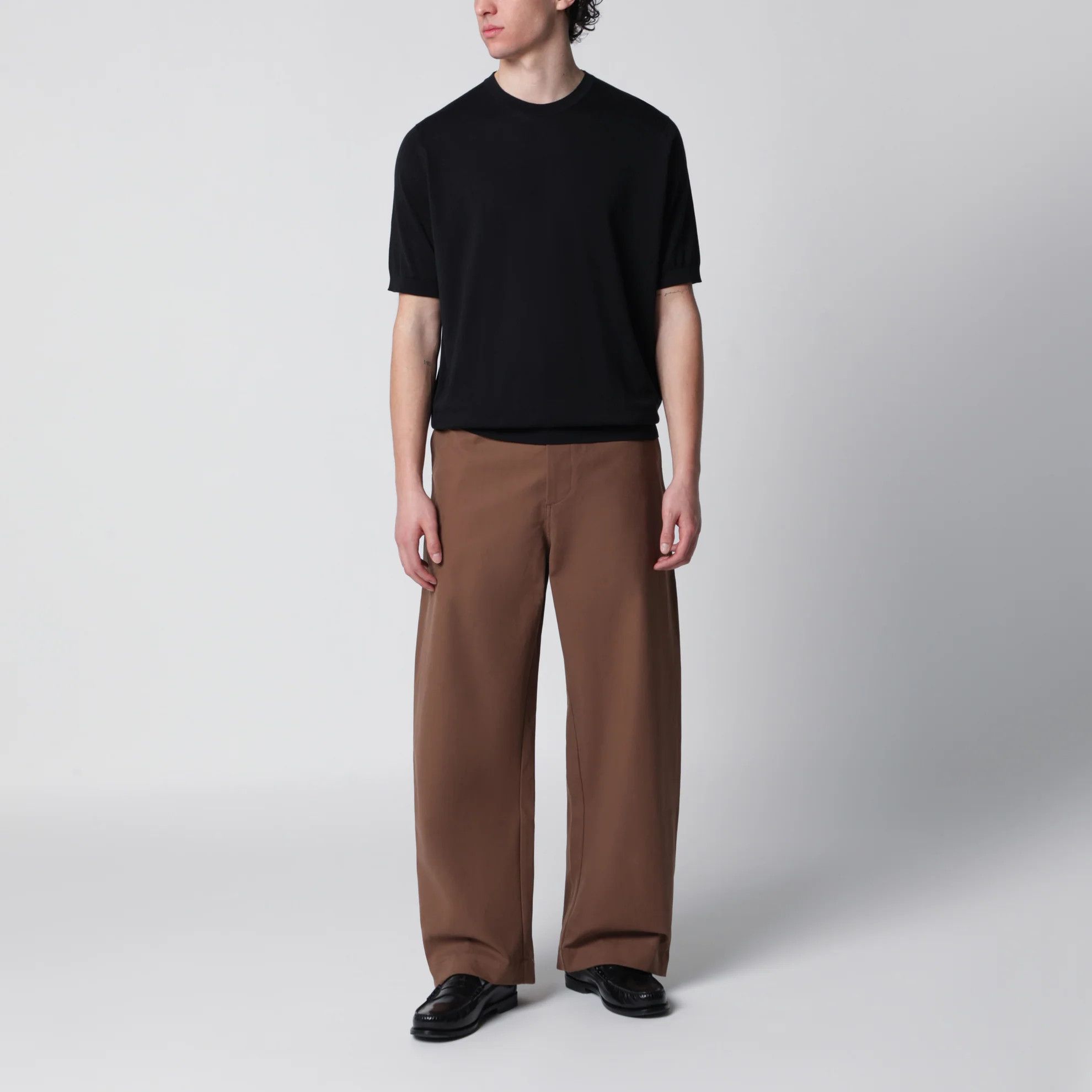 John Smedley o1d2blof0526 Cotton Sweater in Black Size US XXL / EU 58 / 5 - 1 Thumbnail