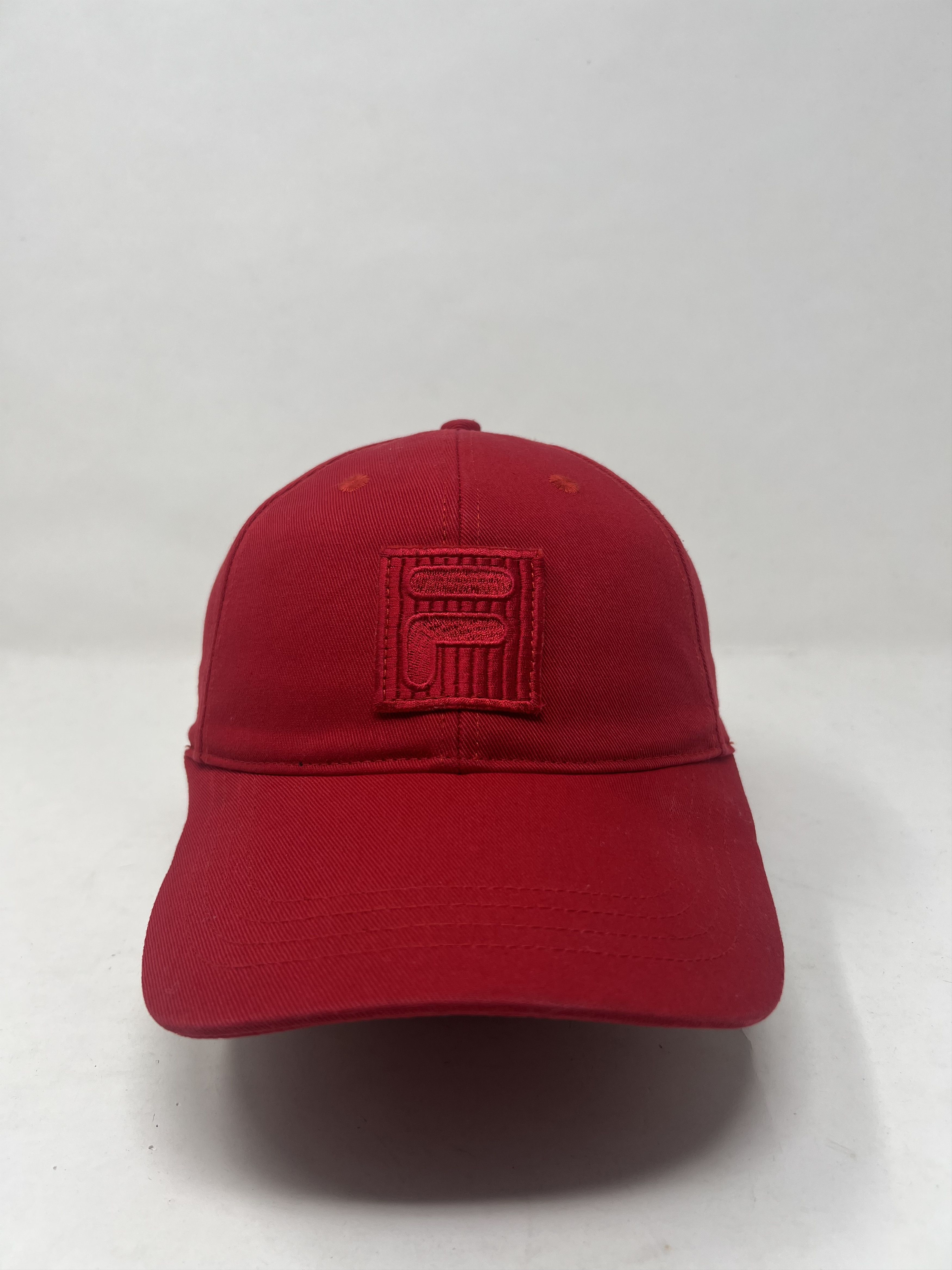 Japanese Brand Fila Embroidery Red Streetwear Hat Size ONE SIZE - 1 Thumbnail