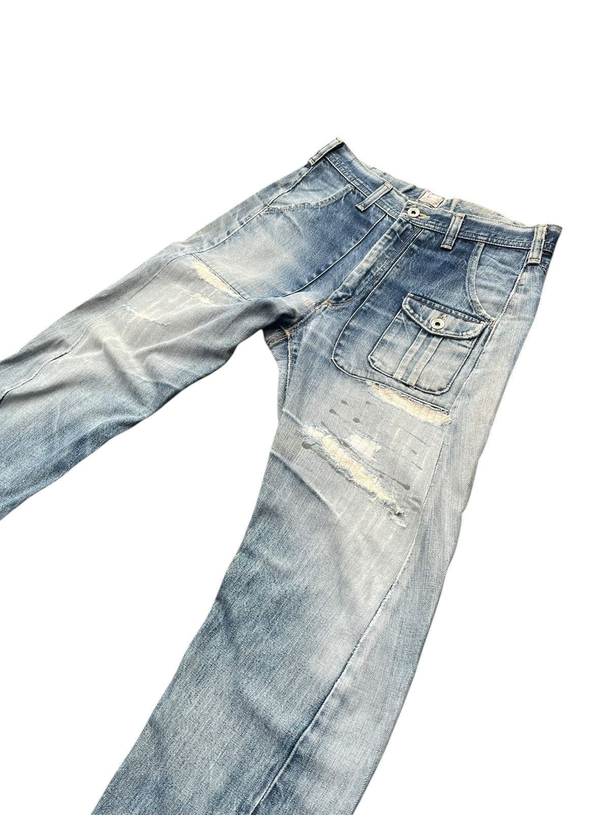 Lee Vintage Lee Distresed Denim Size US 31 - 2 Thumbnail