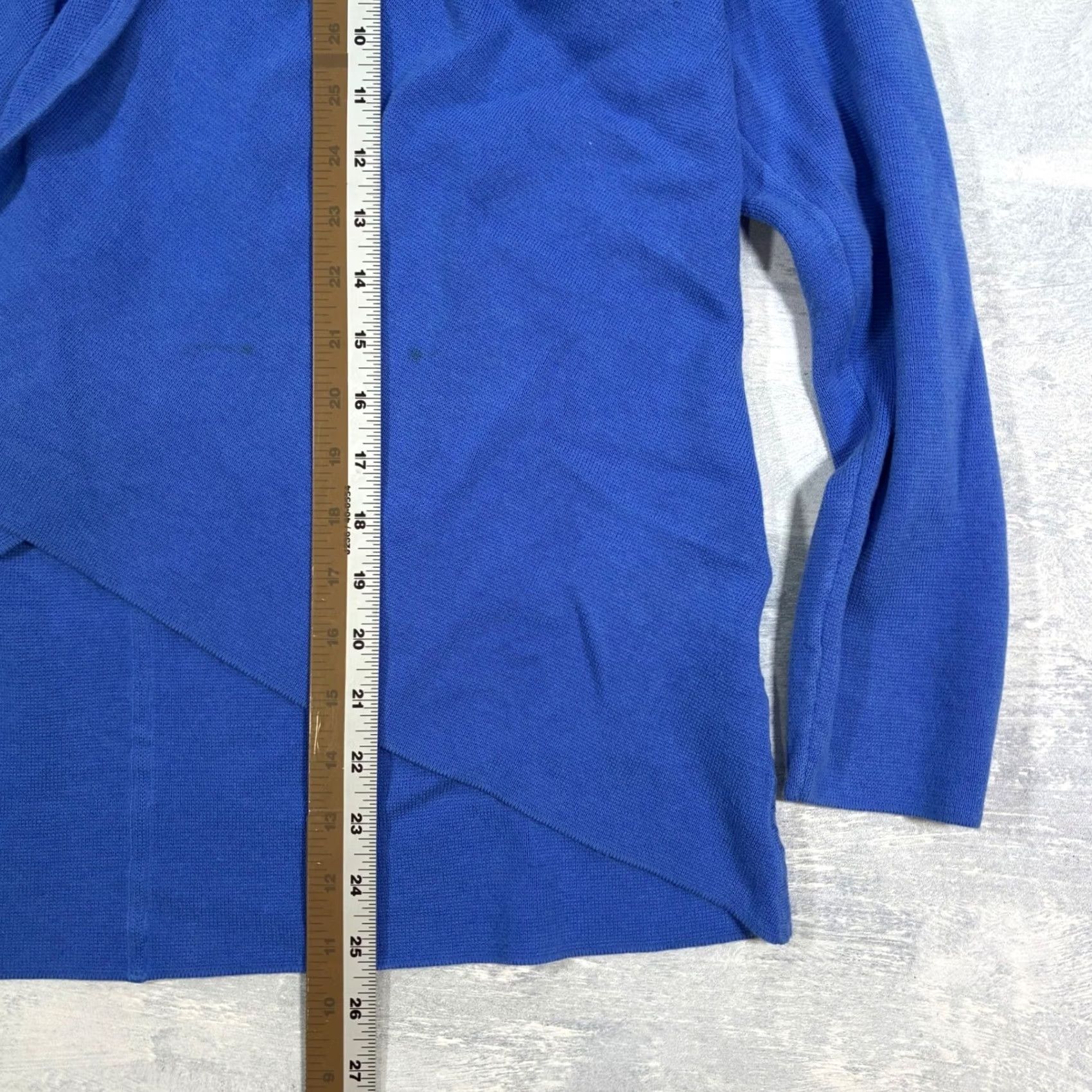 Talbots Talbots Womens Blue Open Front Cardigan Sweater Duster Long Sleeve L Size L / US 10 / IT 46 - 7 Thumbnail