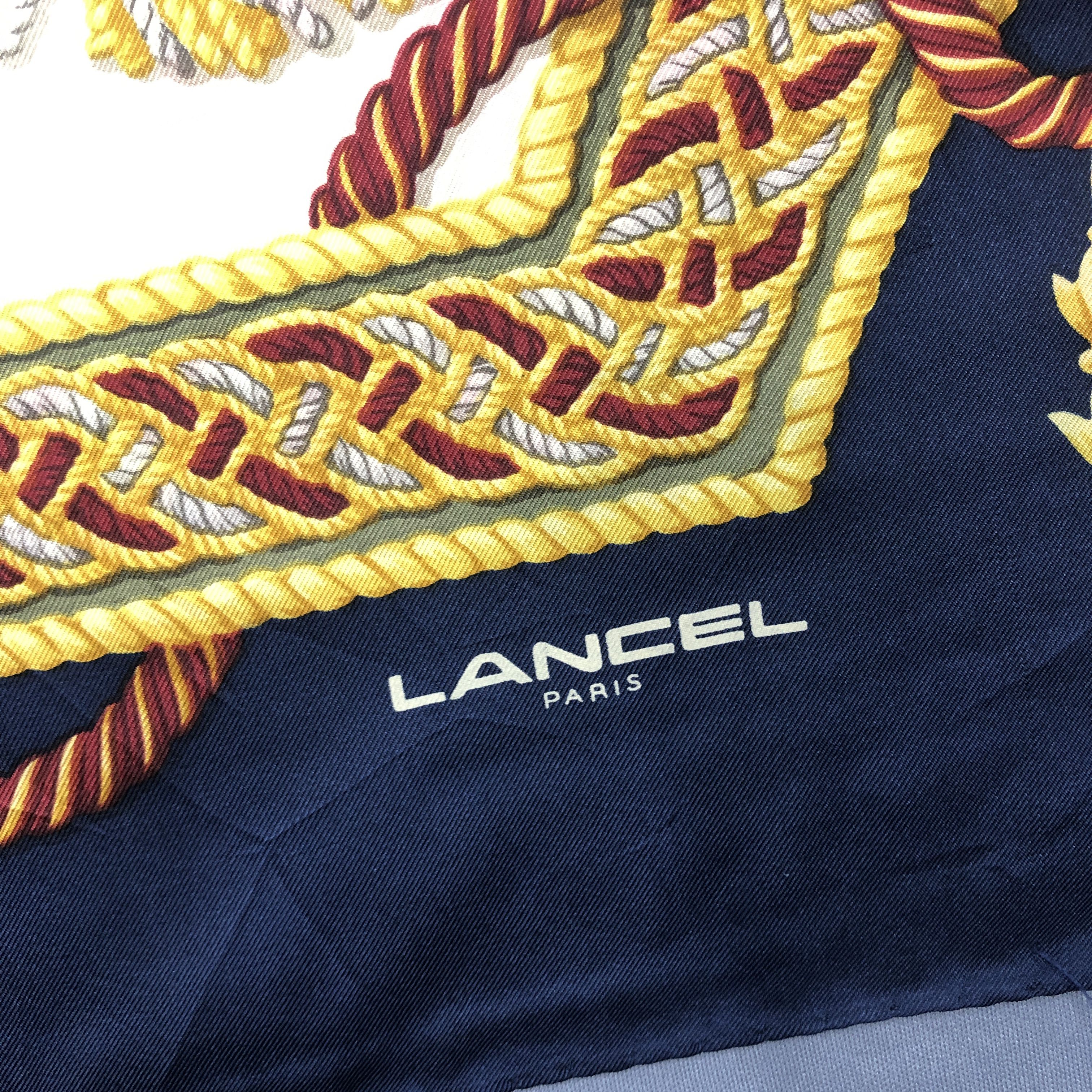 Lancel Vintage Lancel SILK Scarf Twill Stole Wraps Scarves Size ONE SIZE - 23 Thumbnail