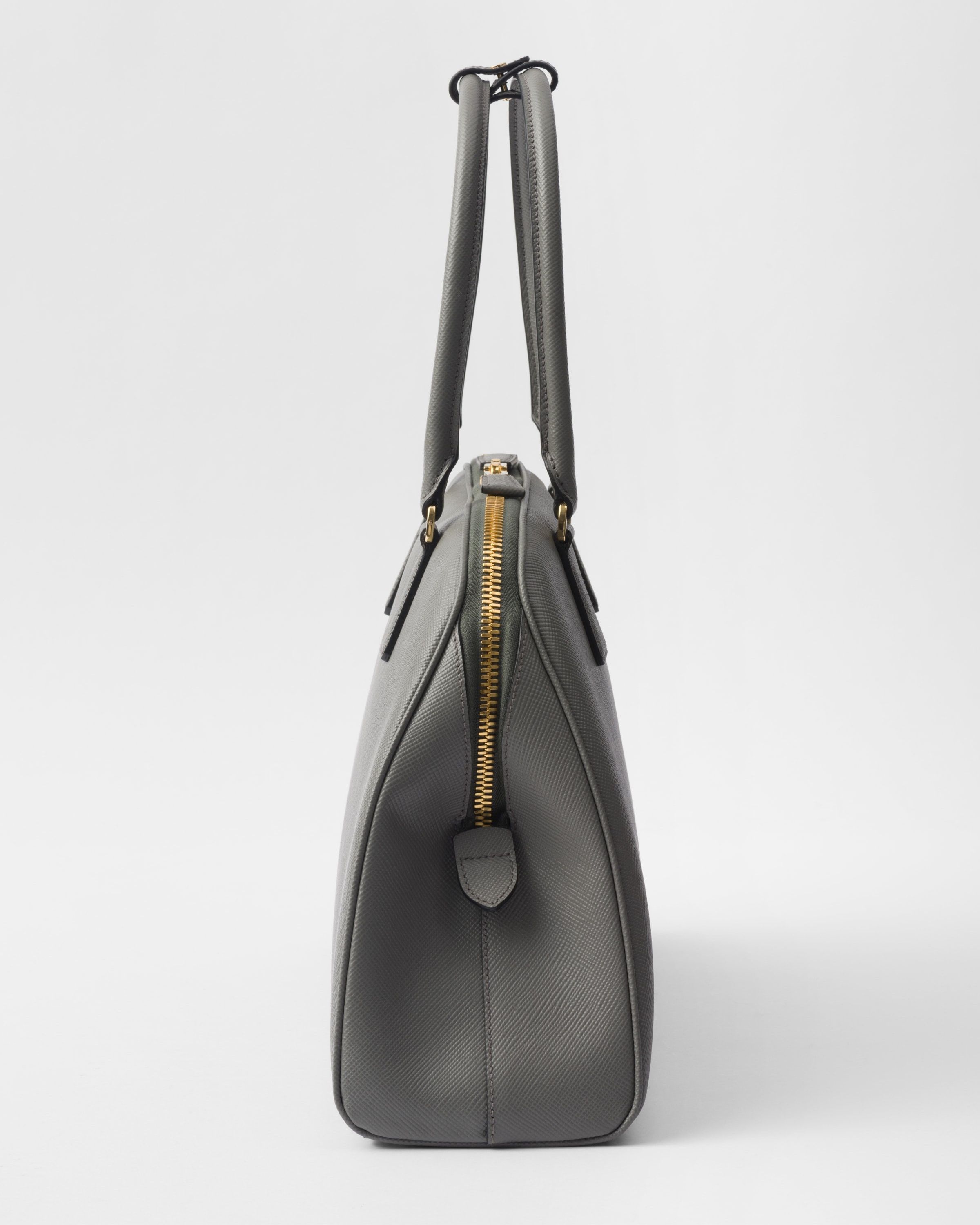 Prada o1la1rc1a0925 Size: OS / Large Saffiano Leather Bag in Grey Size ONE SIZE - 5 Thumbnail