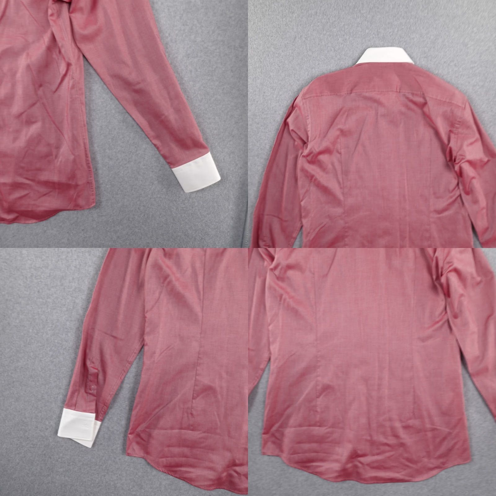 Hugo Boss Hugo Boss Dress Shirt Mens 16 / 41 Pink Spread Collar Size 42R - 8 Thumbnail