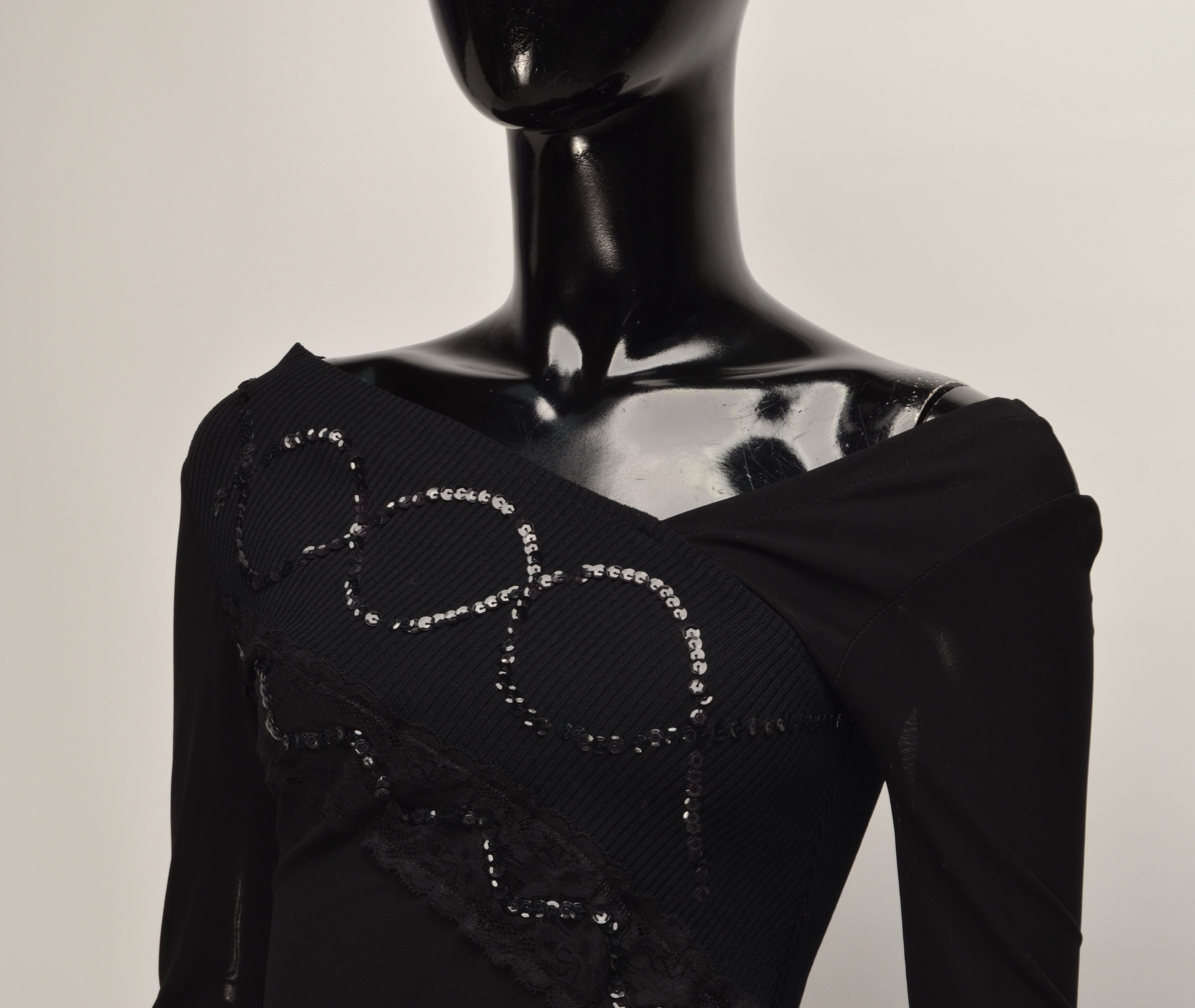 Vintage Vintage Joyx Y2K Mesh Beaded Whimsigoth Blouse Size S / US 4 / IT 40 - 2 Thumbnail