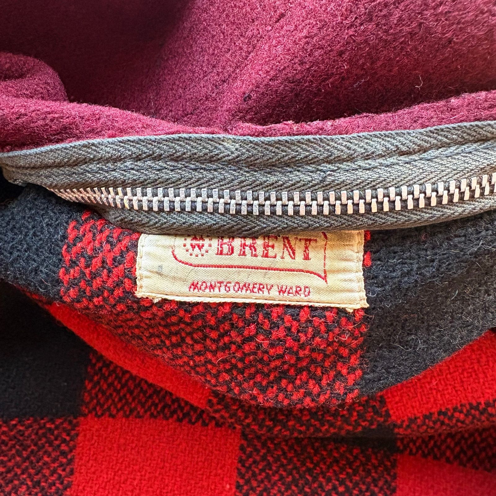 Vintage Beautiful Vintage 1950s Wool Plaid Jacket Brent Size US XL / EU 56 / 4 - 4 Thumbnail