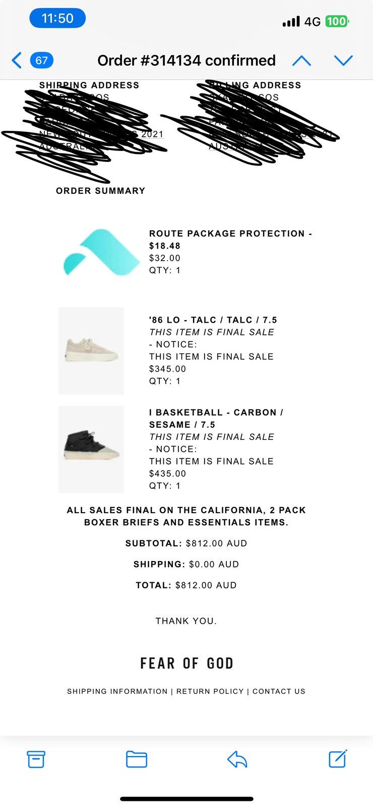 Adidas × Fear of God Fear of God Athletics Basketball 1 Black/Sesame Size US7.5M Size US 7.5 / EU 40-41 - 16 Thumbnail