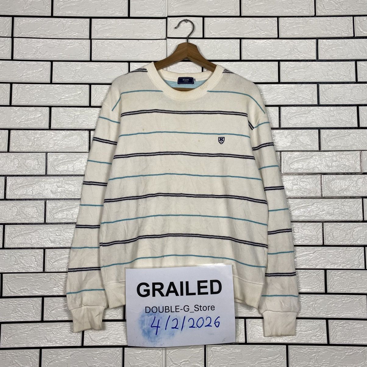 Japanese Brand 📌Vintage Sweatshirt Kent Striped Design Issey Miyake Size US M / EU 48-50 / 2 - 1 Thumbnail