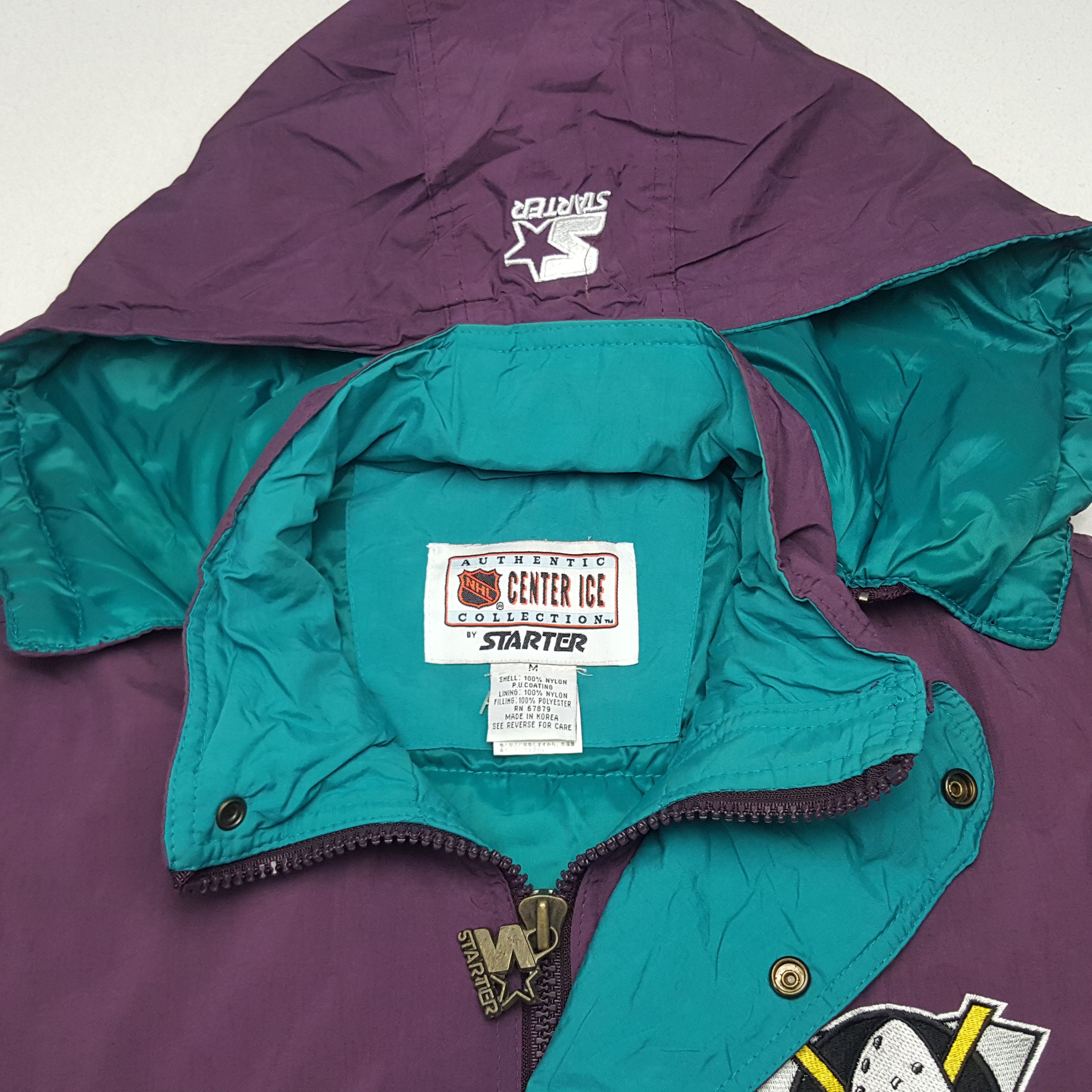 NHL × Starter × Vintage Vintage Starter Mighty Ducks American NHL Team Jacket Size US XL / EU 56 / 4 - 5 Thumbnail