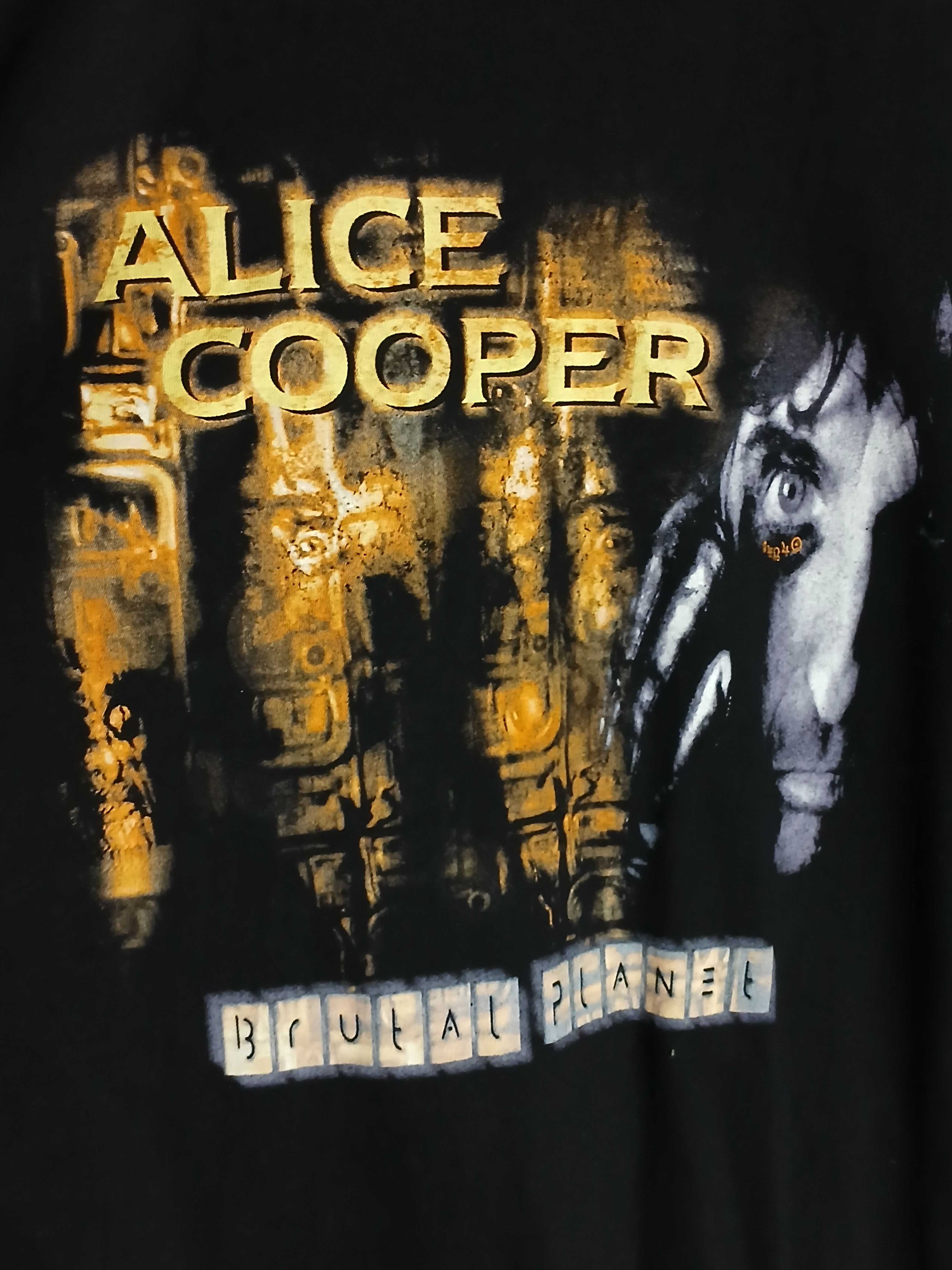 Band Tees × Vintage Vintage Alice Cooper Brutal Planet Tour T-Shirt Size US M / EU 48-50 / 2 - 3 Thumbnail
