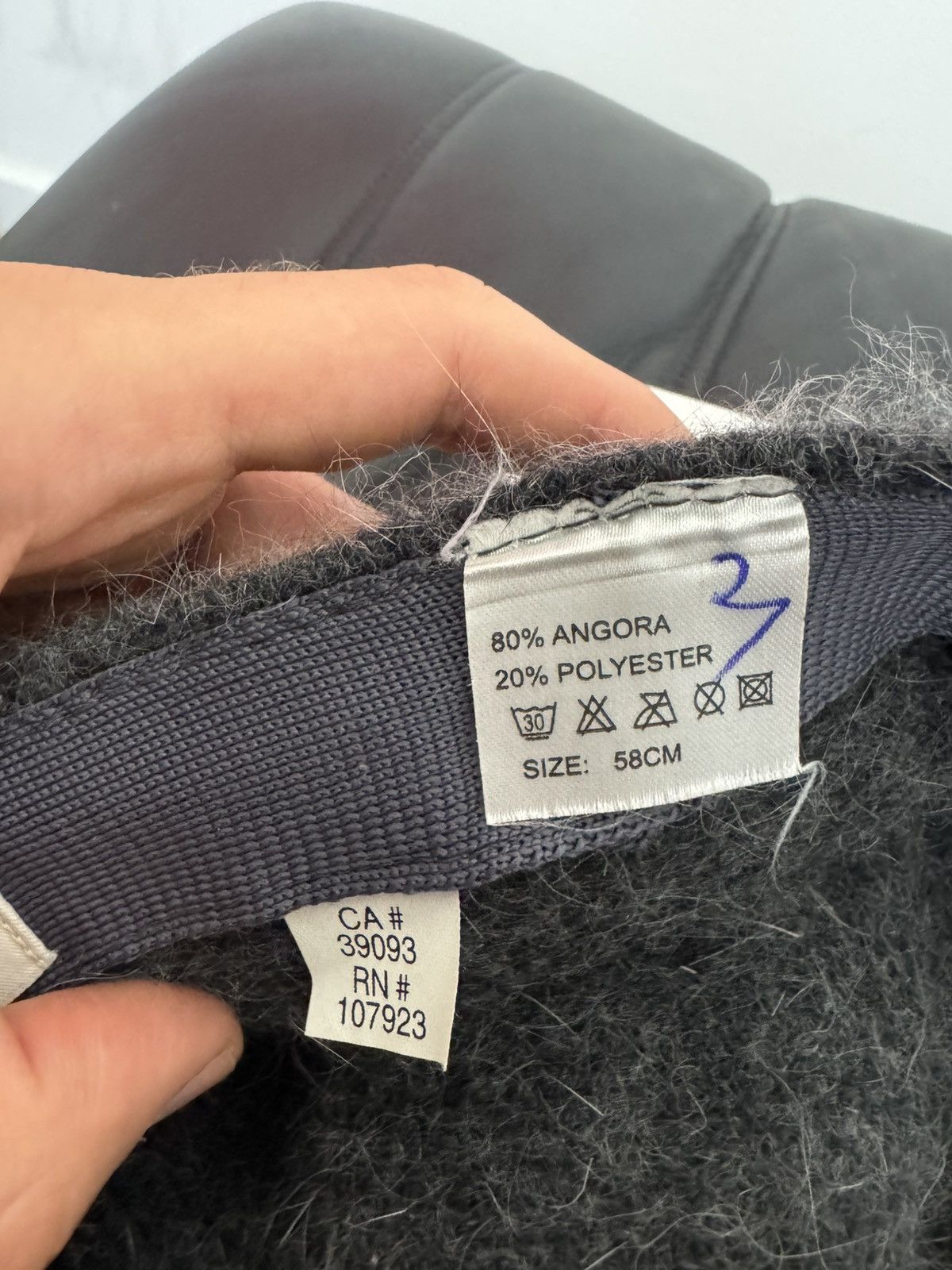 Moncler Moncler Logo Angora Wool Gray Fur Hat Cap Rare Designer Size ONE SIZE - 9 Thumbnail