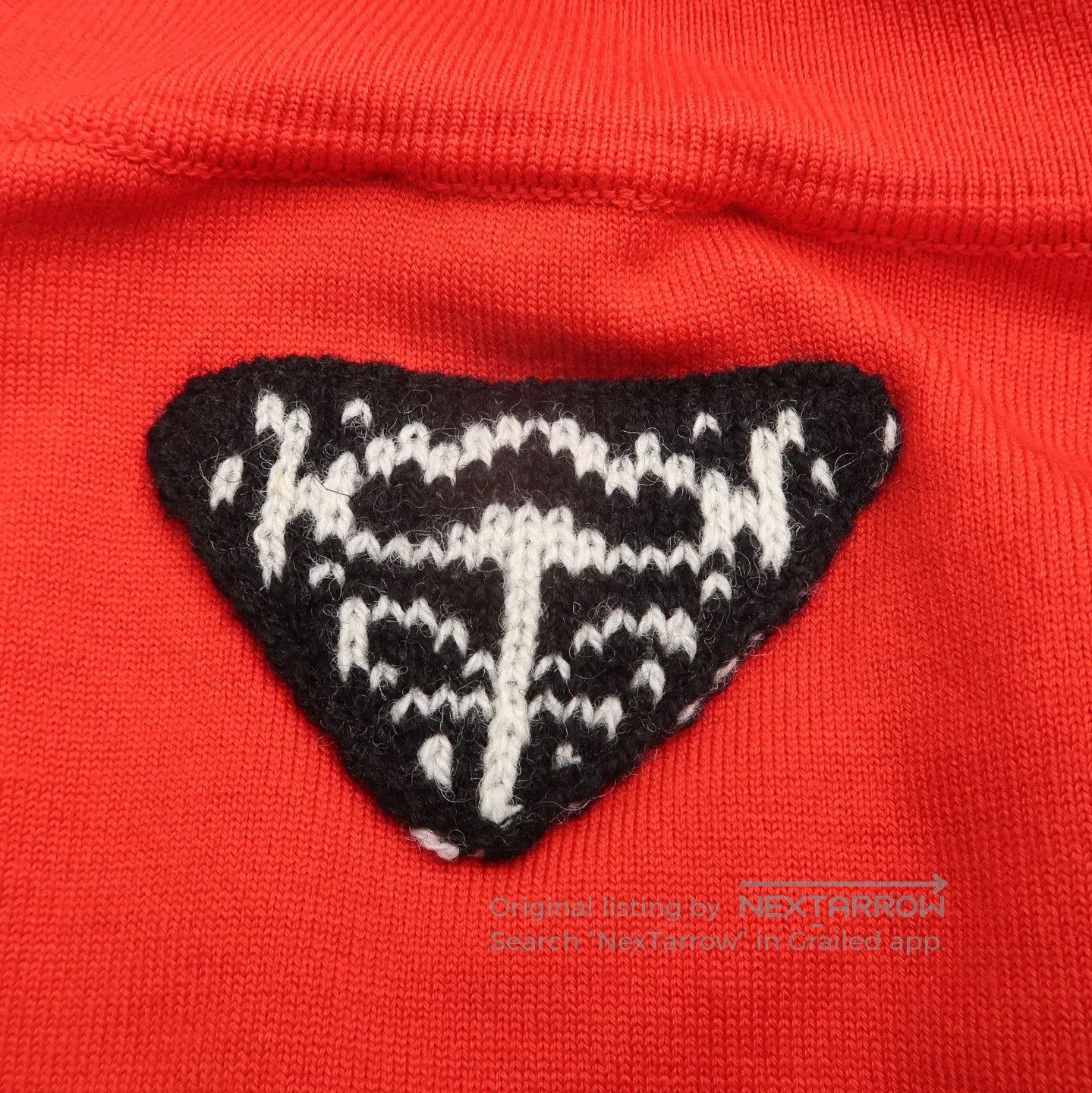Prada Prada Red Wool Blend Turtleneck Sweater . Size XXS / US 00 / IT 34 - 2 Thumbnail