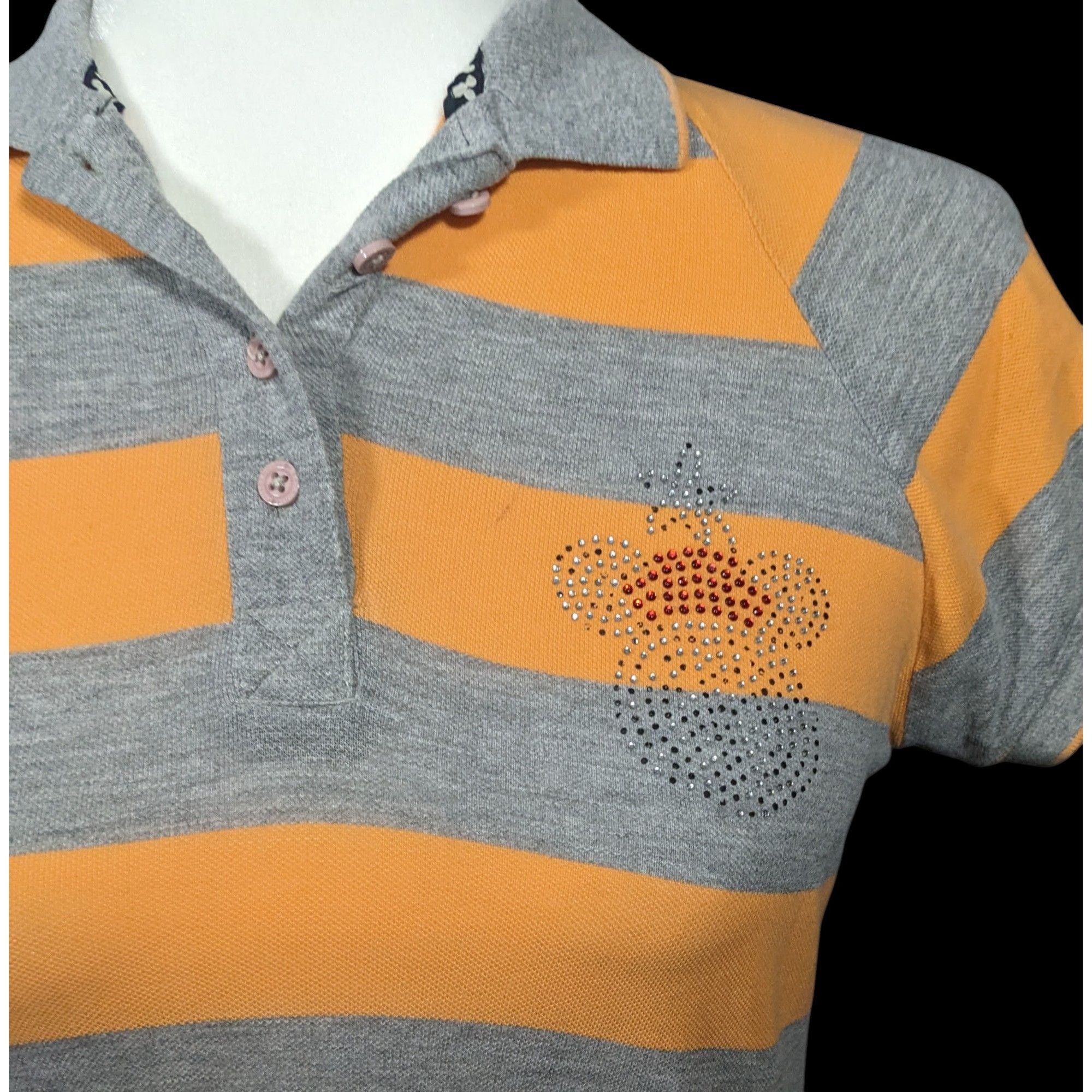 Disney Kook N Keech For Disney Grey And Orange Striped Casual Dress Size S / US 4 / IT 40 - 5 Thumbnail