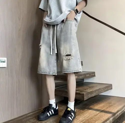 Jean Yoshiko x Erika Short Washed Distressed Denim Size US 26 / EU 42 - 7 Thumbnail