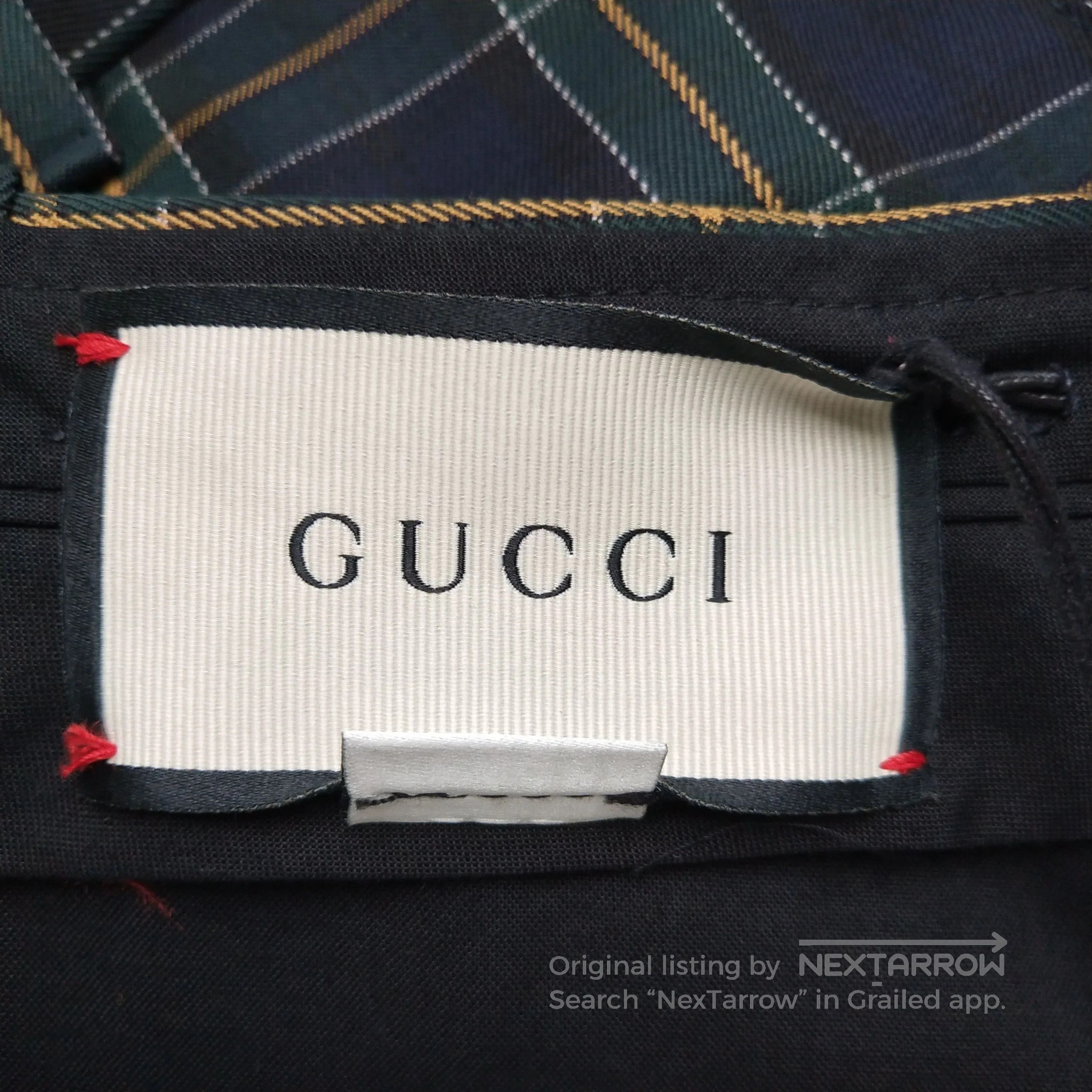 Gucci Gucci Wool Plaid Trousers Size S/40. Size 39" - 4 Thumbnail