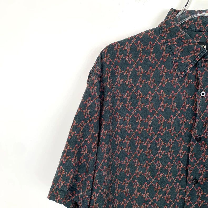 Fendi Fendi Colorful Printed Short Sleeve Shirt Size US M / EU 48-50 / 2 - 3 Thumbnail