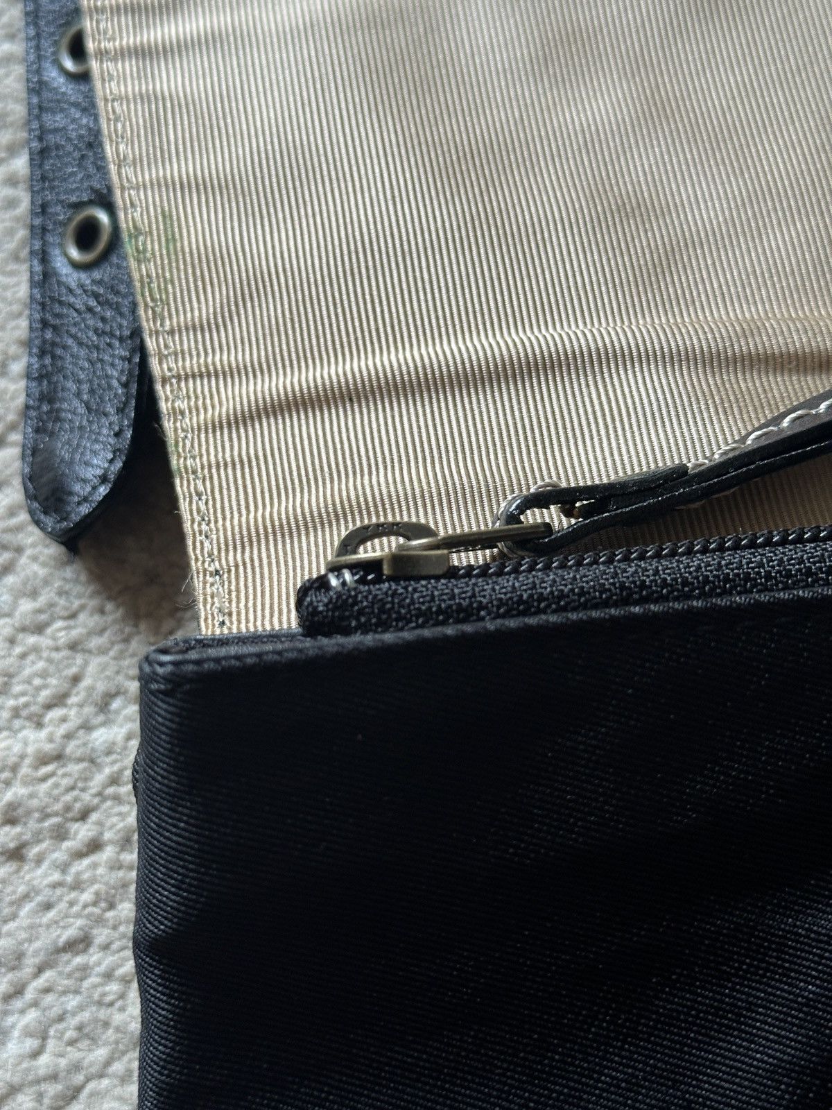 Comme des Garcons Homme Plus 1990s L’ALTOPIANO Nylon mix Leather Sling Bag/Crossbody Bag Size ONE SIZE - 8 Thumbnail