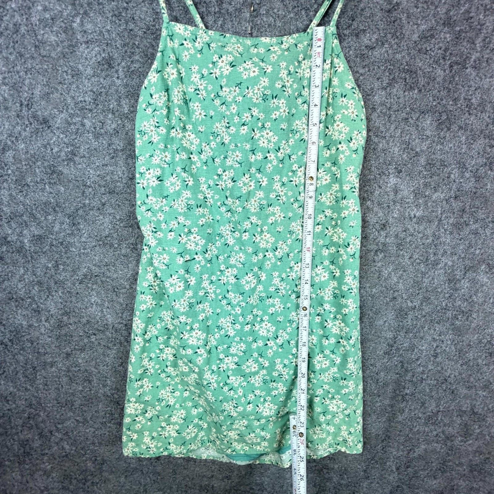 American Eagle Outfitters American Eagle Outfitters Dress Med Y2K Celadon Green Floral Size M / US 6-8 / IT 42-44 - 5 Thumbnail
