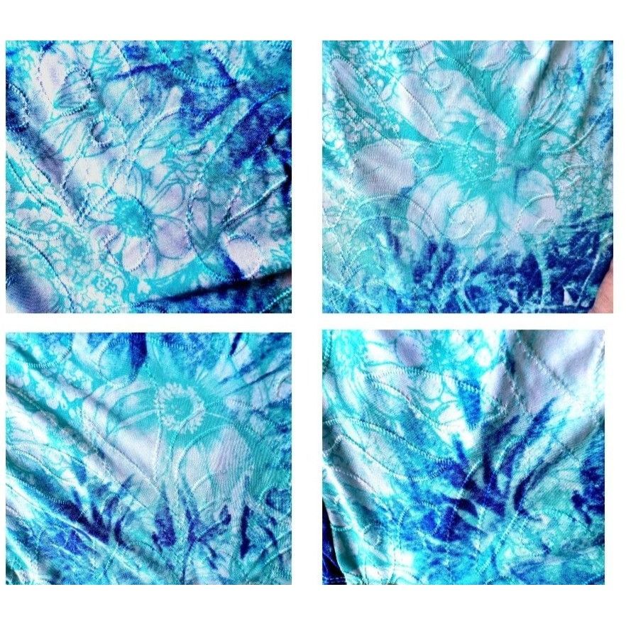 Other New Directions Tunic Top Petite Medium Blue Tie Dye Roll Size M / US 6-8 / IT 42-44 - 10 Thumbnail