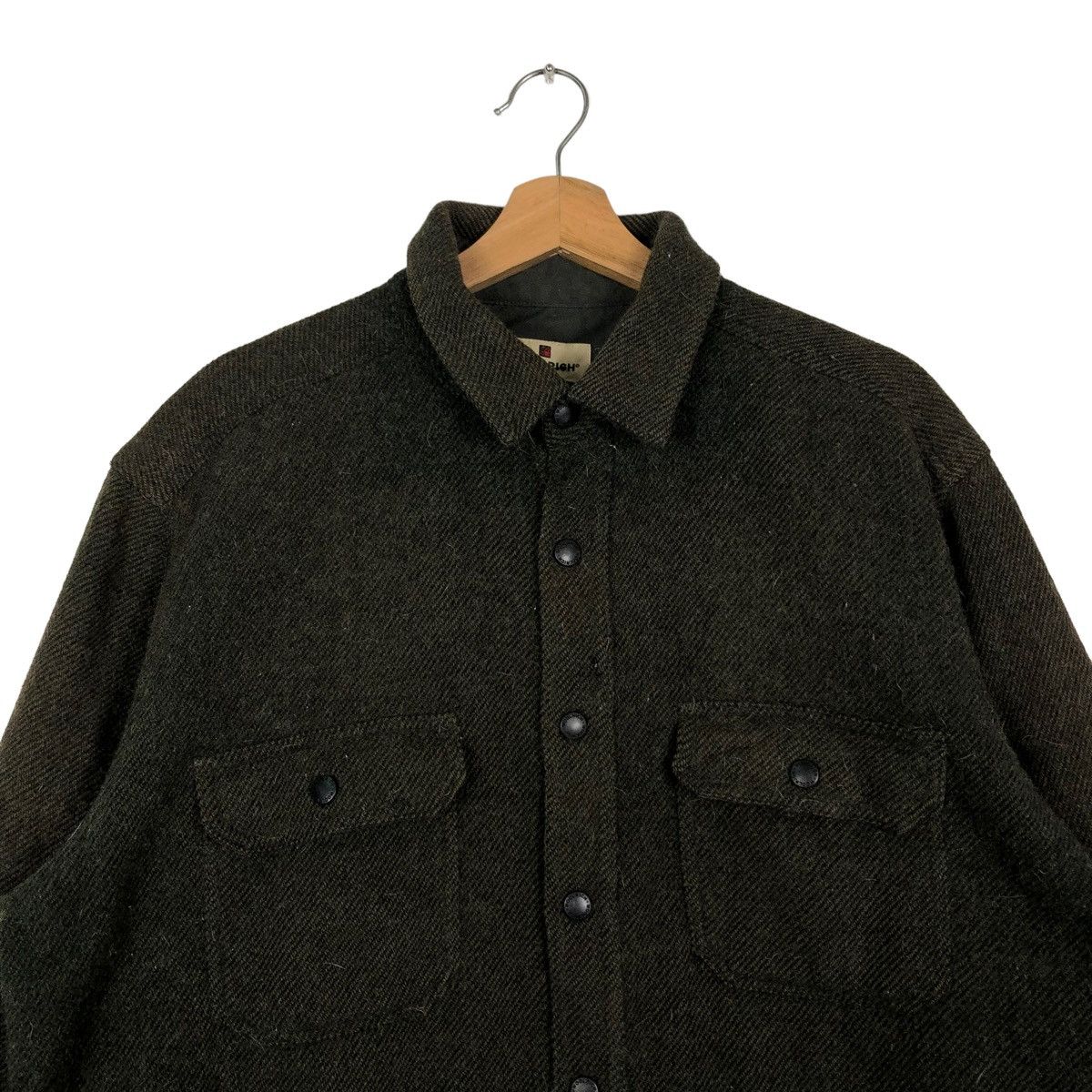 Japanese Brand × Woolrich Woolen Mills 🔥90’s VINTAGE WOOL SHIRT WORK JACKET WOOLRICH JAPAN Size US M / EU 48-50 / 2 - 2 Thumbnail