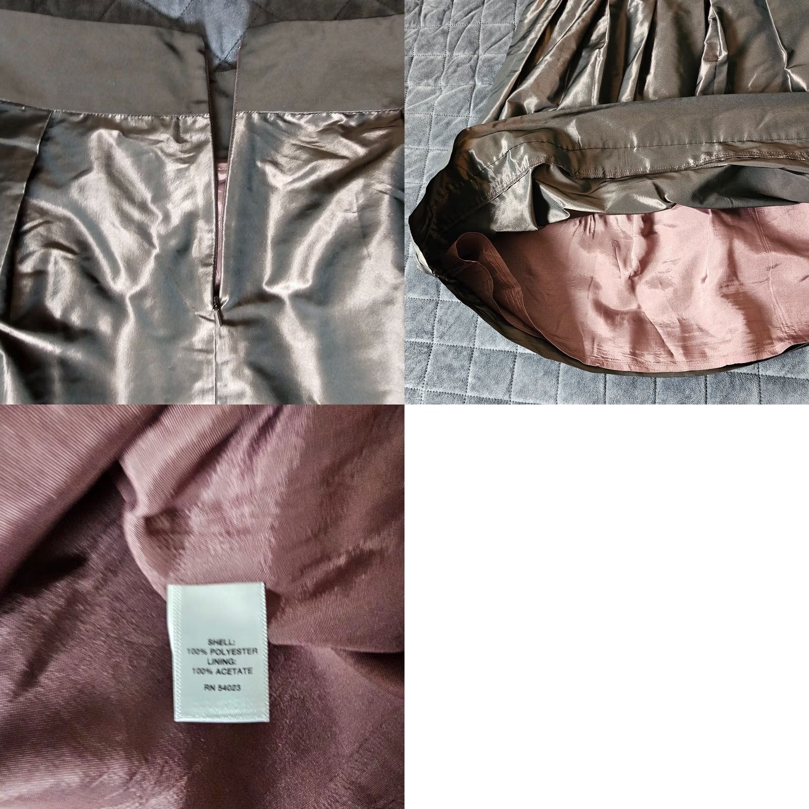 Banana Republic Banana Republic Skirt Women Midi Purple Metallic Pleated Lined Zip Size 8 Size 30" / US 8 / IT 44 - 8 Thumbnail