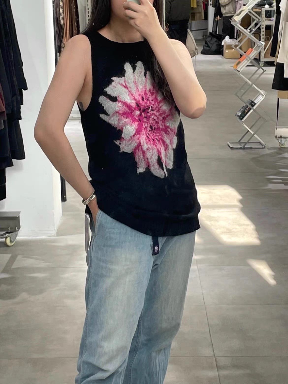 Yohji Yamamoto Yohji Yamamoto 21aw Dahlia Knit Vest Sweater K4 Size S / US 4 / IT 40 - 6 Thumbnail