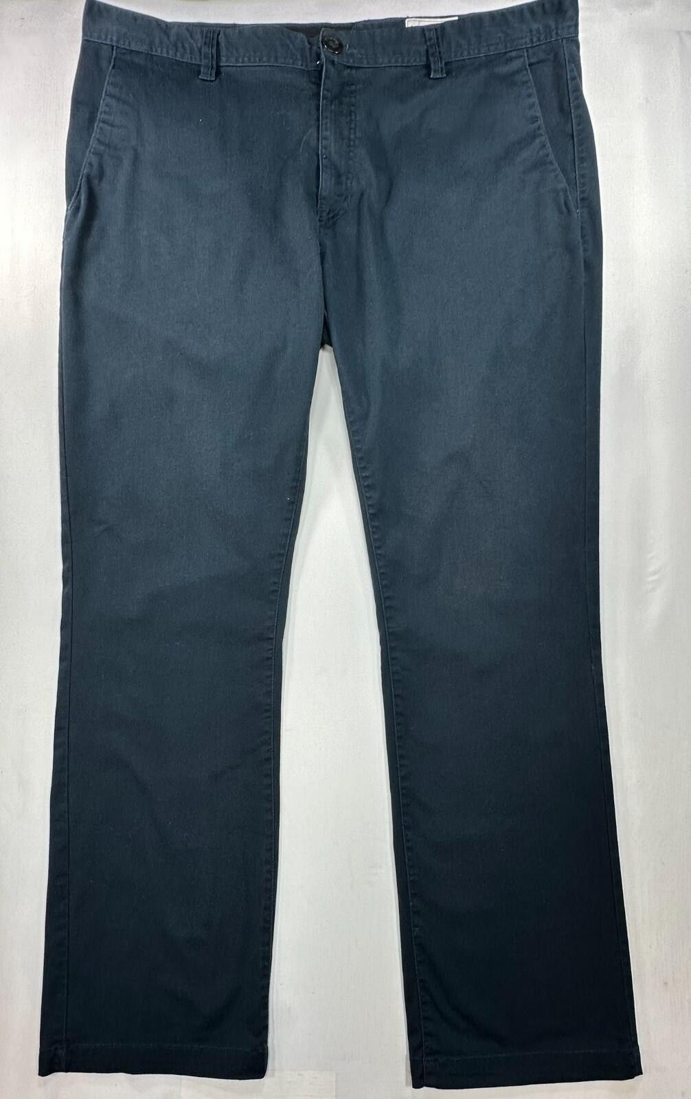 Volcom Volcom Flat Embroidered Cotton/Poly Chinos Blue Mens 42/34 Size US 42 / EU 58 - 1 Thumbnail