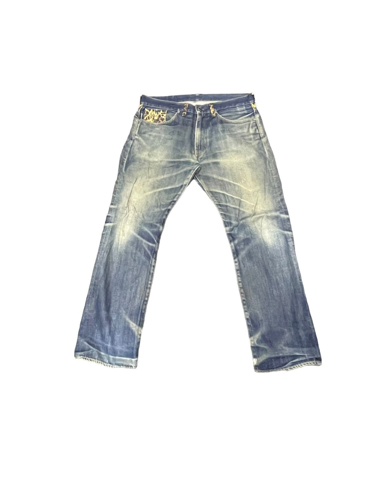 Bape Vintage Bape Star Selvedge Faded Distresed Denim Size US 35 - 3 Thumbnail