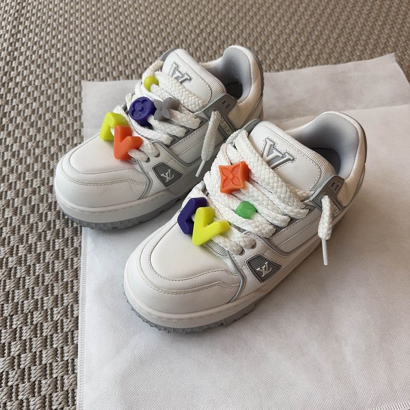 Louis Vuitton Louis Vuitton Trainer Maxi Low Top Sneakers 0079 Size US 5.5 / EU 38 - 1 Thumbnail