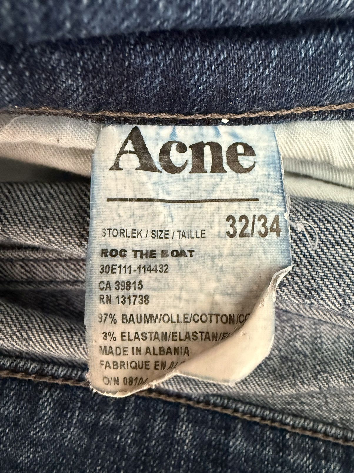 Acne Studios Acne Denim Jeans ROC THE BOAT Size US 32 / EU 48 - 5 Thumbnail