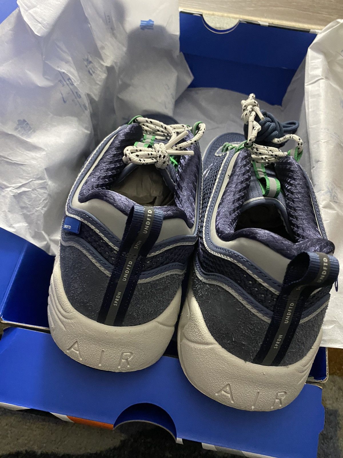 Nike × Undefeated Nike Air Zoom Spiridon Undefeated Thunder Blue Size US 9.5 / EU 42-43 - 5 Thumbnail