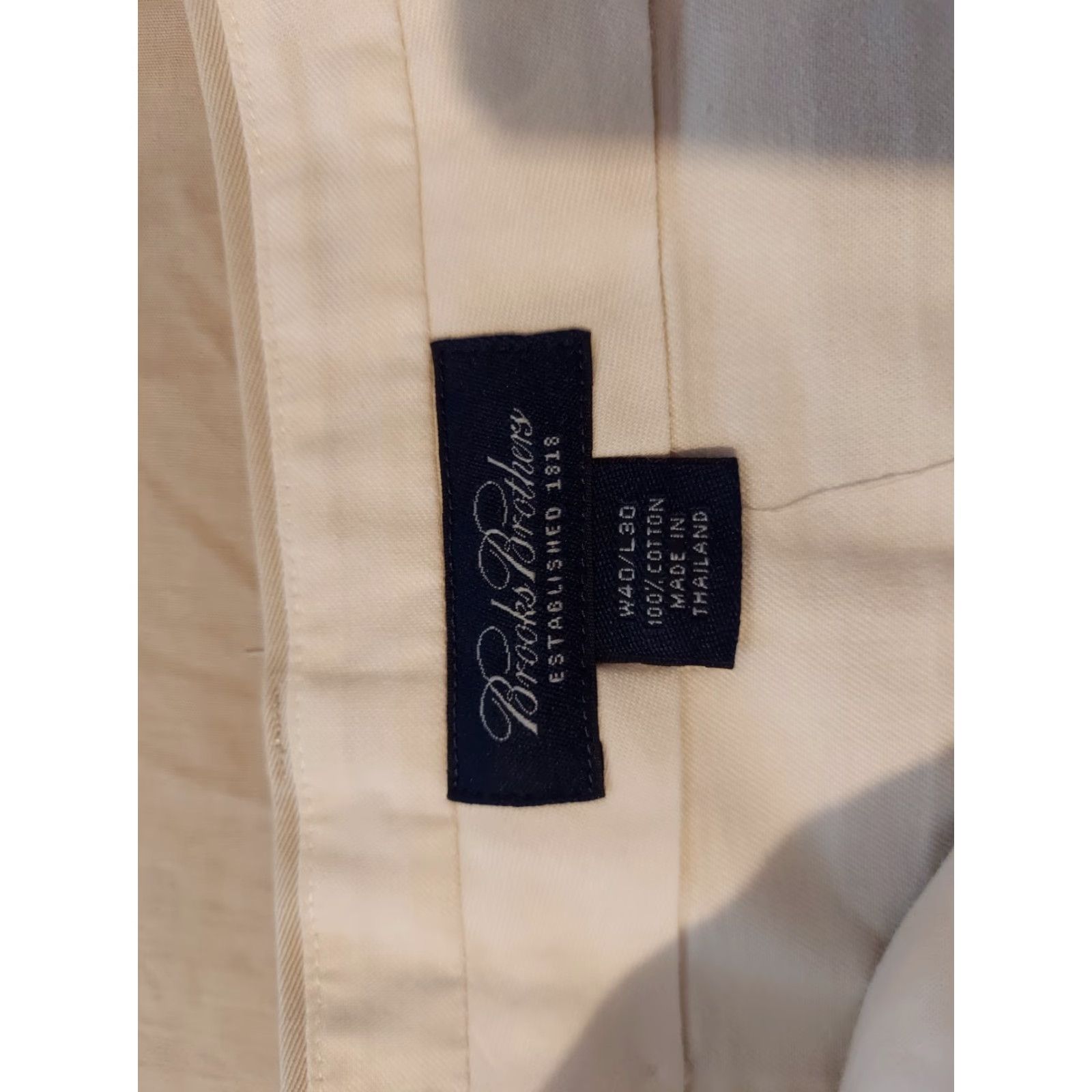 Brooks Brothers Brooks Brothers Mens Dress Pants 40x30 Cotton Beige Pants Slacks Trousers Chino Dress Pants Mens Size US 40 / EU 56 - 5 Thumbnail