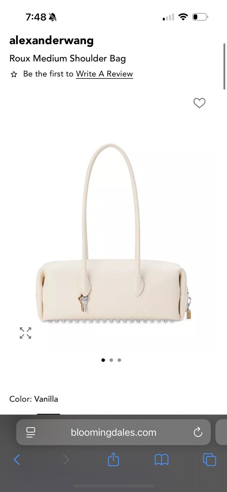 Alexander Wang Alexander Wang Roux Medium Shoulder Bag Size ONE SIZE - 1 Thumbnail