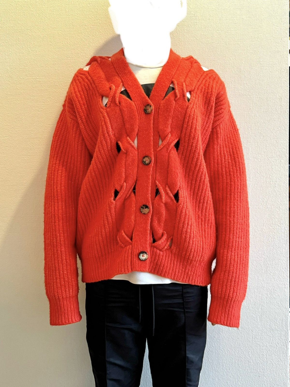 Feng Chen Wang orange wool cardigan Feng chen wang S unisex Size S / US 4 / IT 40 - 8 Thumbnail