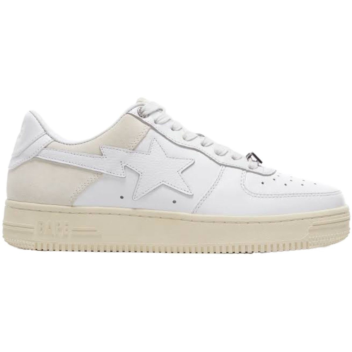 Bape A Bathing Ape Bapesta Suede Heel White 2021 Size US 9.5 / EU 42-43 - 1 Thumbnail