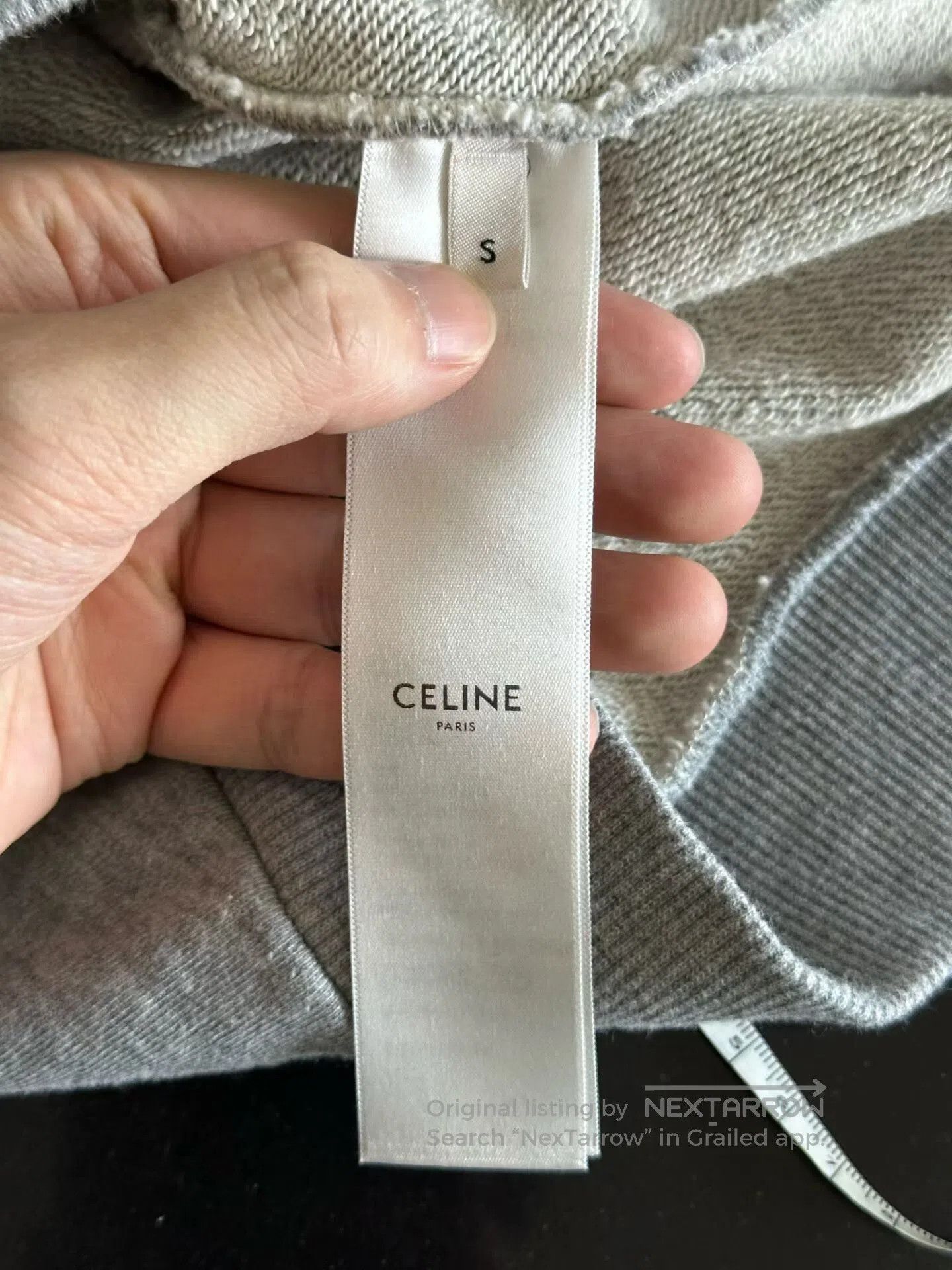Celine Celine Gray Drawstring Hoodie. Size US S / EU 44-46 / 1 - 4 Thumbnail